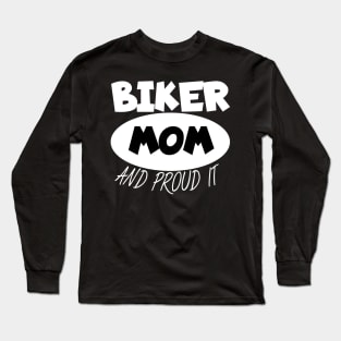 Motorcycle biker mom Long Sleeve T-Shirt